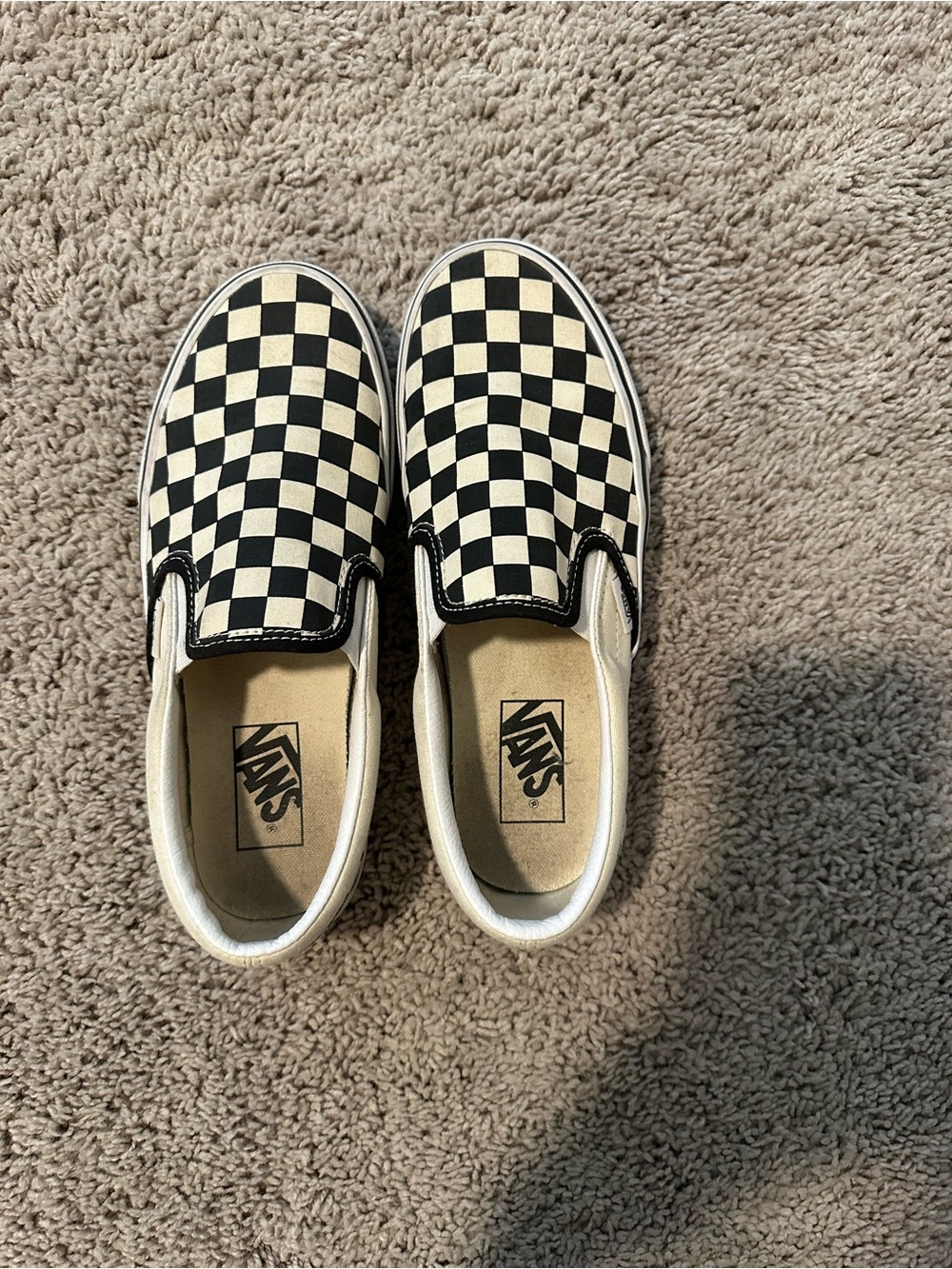 Women’s checkered vans